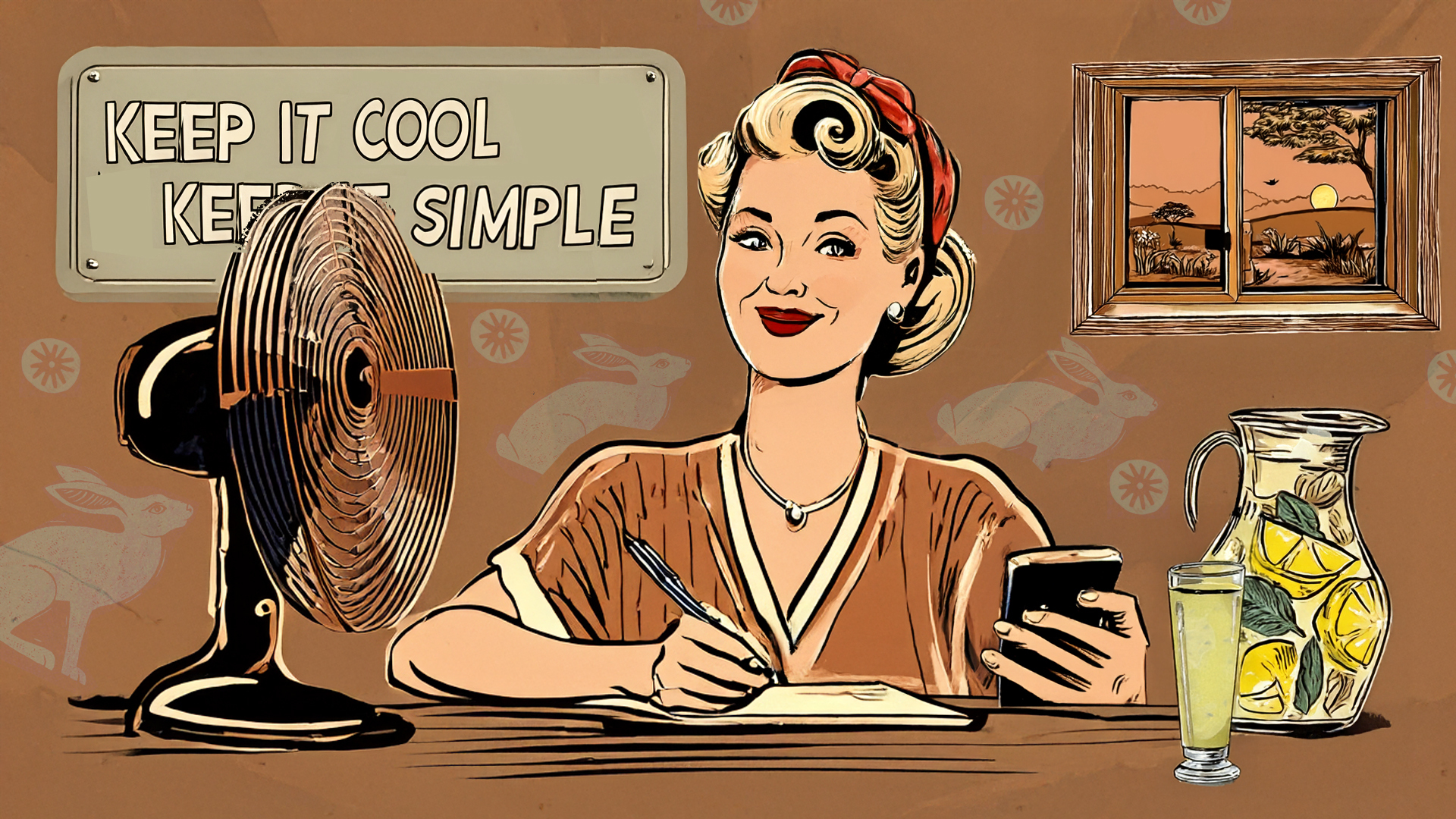 Illustrating some hot tips for writers as the mercury rises